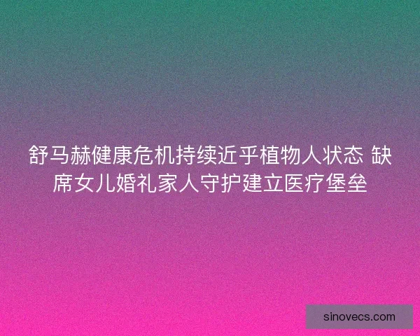 舒马赫健康危机持续近乎植物人状态 缺席女儿婚礼家人守护建立医疗堡垒